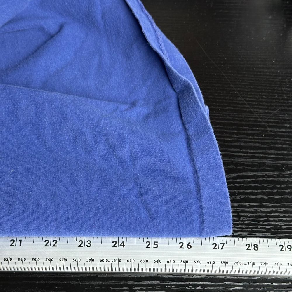 Vintage Izod Lacoste Mens Navy Blue Turtleneck Sweater Cotton Made in USA Large - Picture 9 of 9